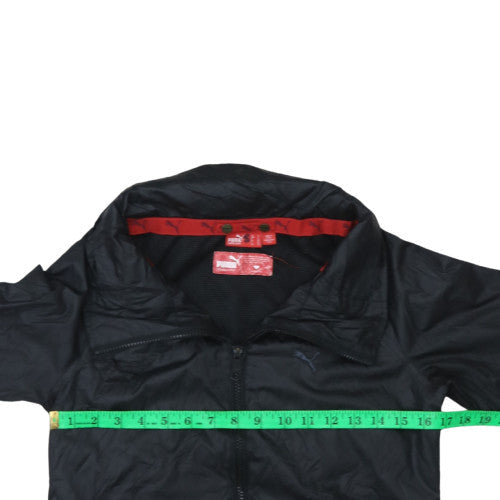 Puma Men's Black Bomber Jacket Size S Lightweight Polyester