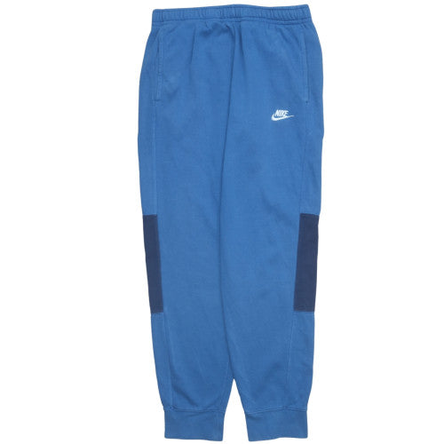 Nike Men's Blue Jogger Sweatpants M Regular Fit Fleece Trousers
