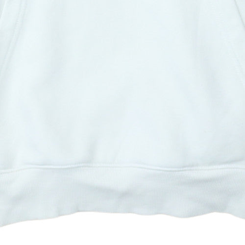 Dickies Men's White Pullover Hoodie Fleece Small Logo Sweatshirt