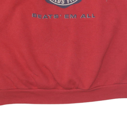 Levi's Men's Red XL Pullover Fleece Sweatshirt Vintage Classic