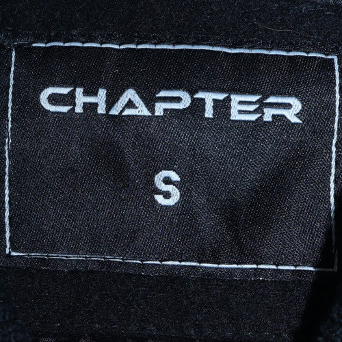 Chapter Men's Black Varsity Jacket Size S Brooklyn Embroidered Bomber