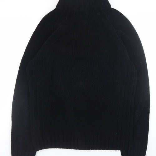 Dissident Men’s Black 1/2 Zip Knit Sweatshirt Size L Regular Fit