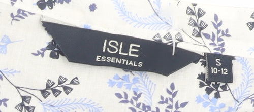 ISLE Essentials Women's Navy Blue Scoop Neck Pullover Jumper Size 10-12
