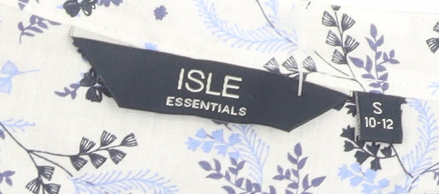 ISLE Essentials Women's Navy Blue Scoop Neck Pullover Jumper Size 10-12