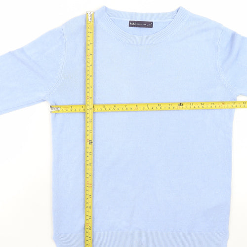Marks and Spencer Women’s Blue Acrylic Crew Neck Jumper Size 10