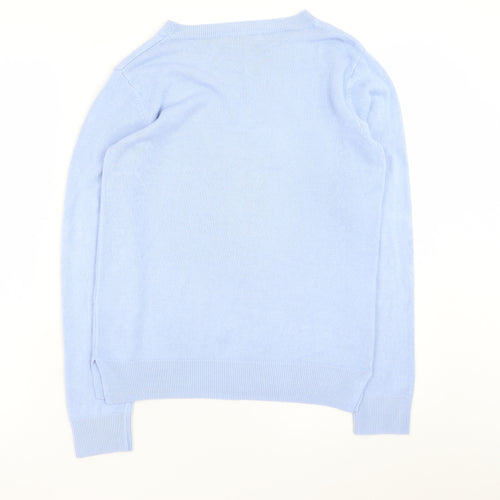 Marks and Spencer Women’s Blue Acrylic Crew Neck Jumper Size 10