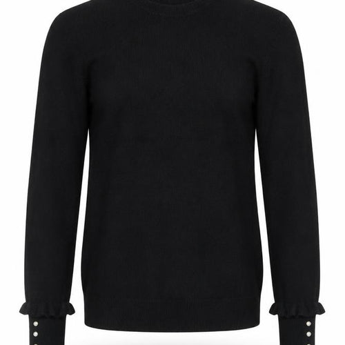 Zara Men Black Knit Pullover Jumper Size M Crew Neck Long Sleeve