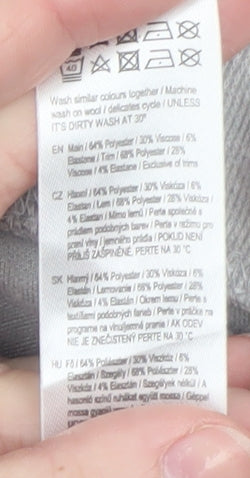 F&F Men's Grey Pullover Hoodie Jumper Size S Regular Fit