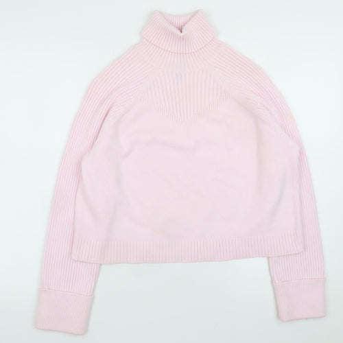 River Island Women’s Pink Roll Neck Knit Jumper Medium