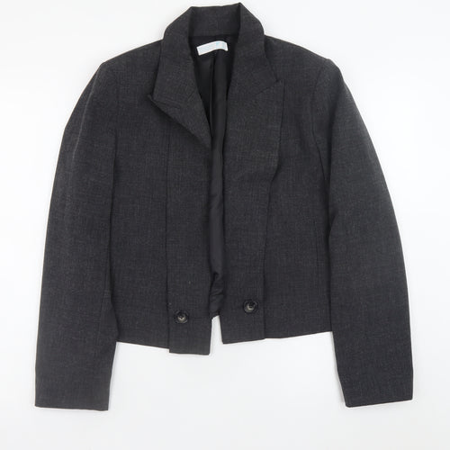 Primark Women’s Grey Tailored Short Blazer Jacket Size 12