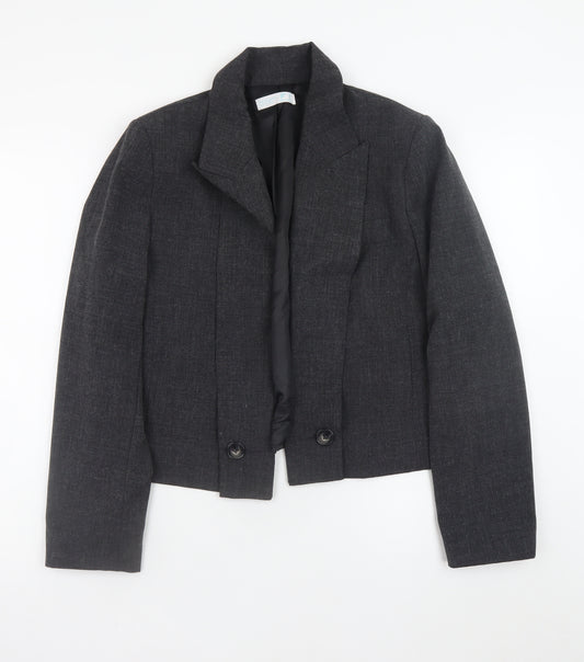 Primark Women’s Grey Tailored Short Blazer Jacket Size 12