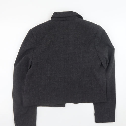 Primark Women’s Grey Tailored Short Blazer Jacket Size 12
