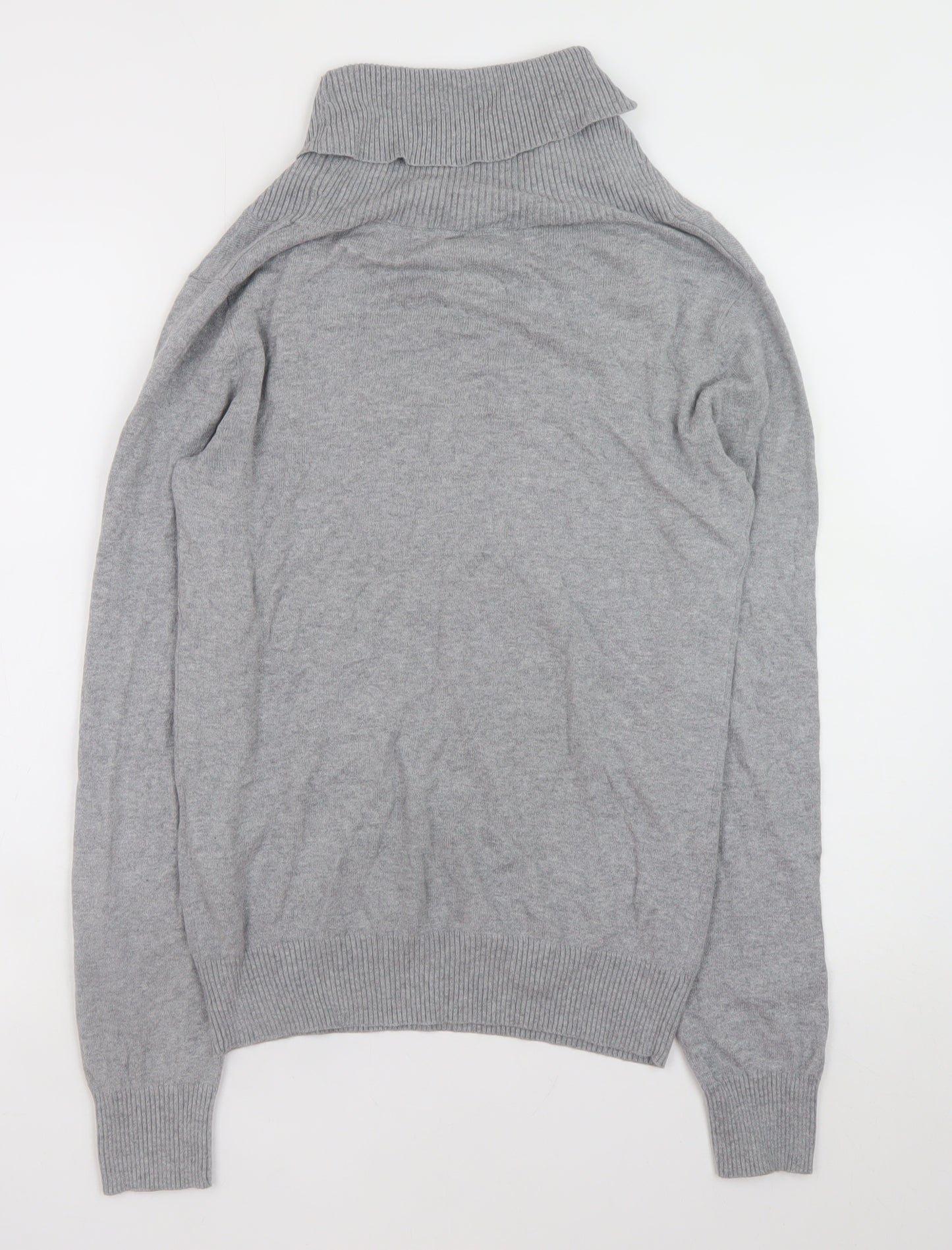 Cedarwood State Men’s Grey Cotton Shawl Collar Button Jumper Size S