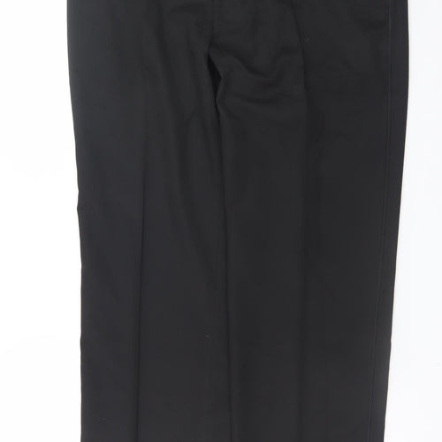 Marks and Spencer Men’s Black Regular Fit Dress Trousers 38W 31L