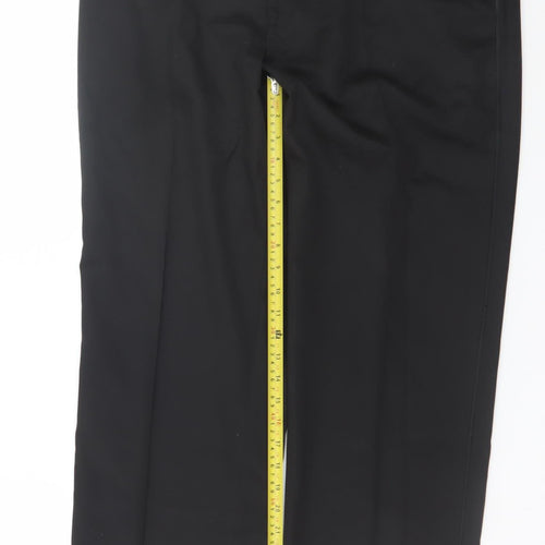 Marks and Spencer Men’s Black Regular Fit Dress Trousers 38W 31L