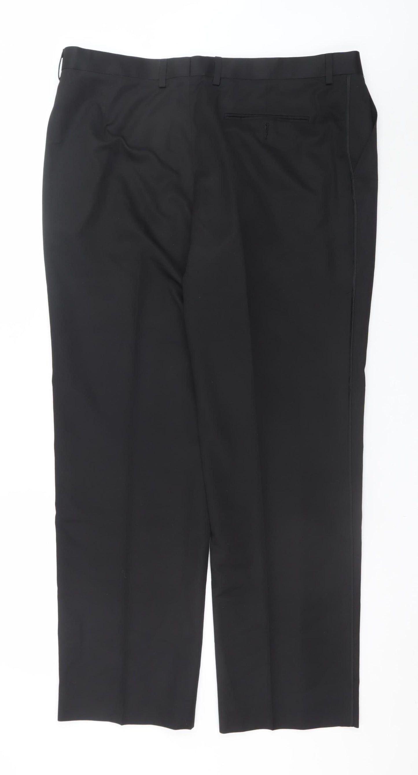 Marks and Spencer Men’s Black Regular Fit Dress Trousers 38W 31L