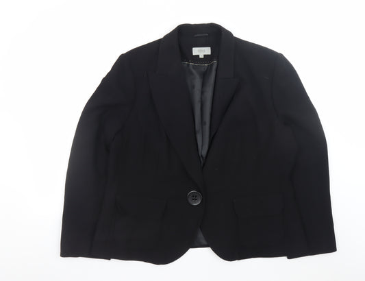 Marks and Spencer Women’s Black Blazer UK 20 Classic Lined Jacket