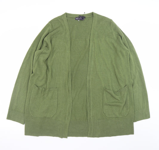 Marks and Spencer Women's Green XL Open Knit Cardigan