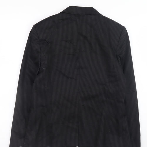Select Women’s Black Pinstripe Blazer Size 12 Classic Business Jacket