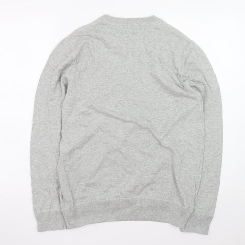 Gap Mens Grey Cotton Crew Neck Pullover Jumper Size M