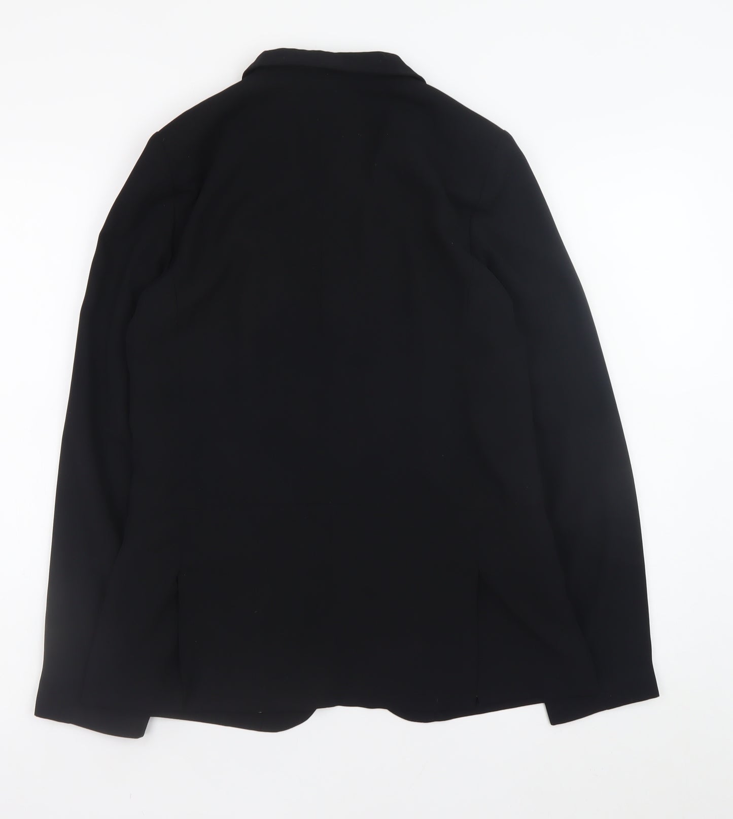 New Look Women's Black Blazer Size 10 Lined Single-Breasted Jacket
