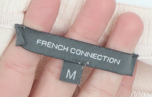 French Connection Womens Pink Cotton Crew Neck Jumper M