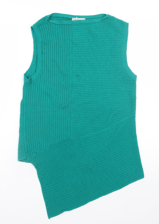 John Smedley Women's Green 100% Merino Wool Sleeveless Tank Top Size S
