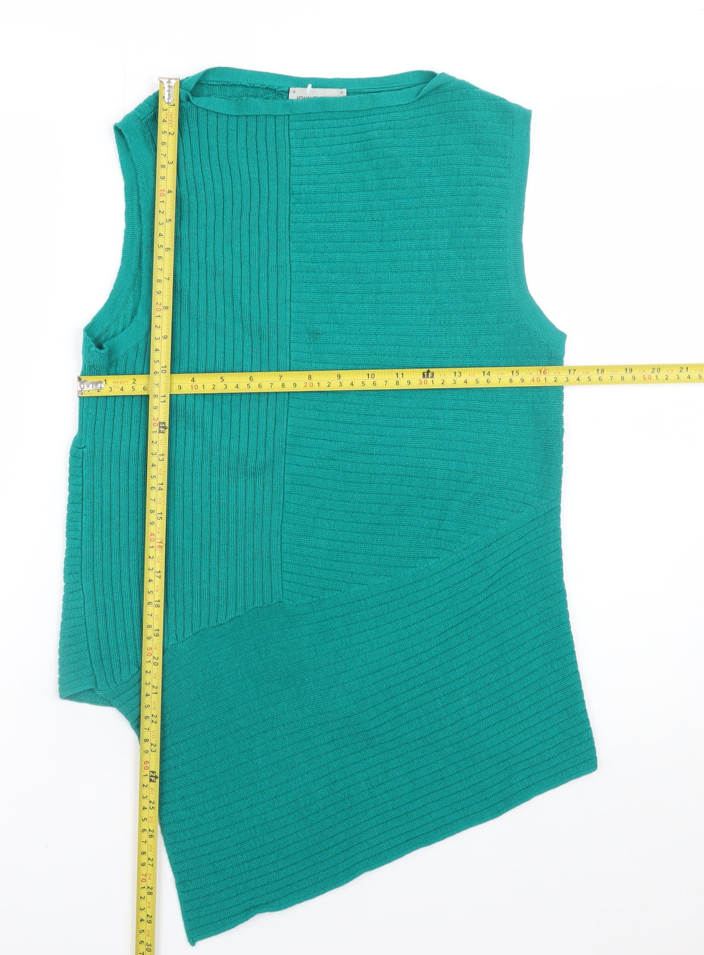John Smedley Women's Green 100% Merino Wool Sleeveless Tank Top Size S