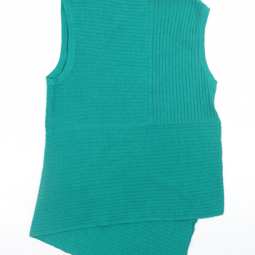 John Smedley Women's Green 100% Merino Wool Sleeveless Tank Top Size S