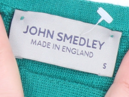 John Smedley Women's Green 100% Merino Wool Sleeveless Tank Top Size S