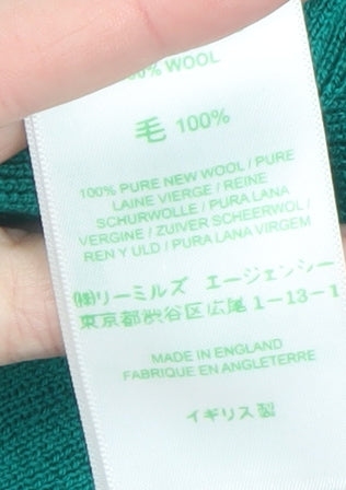 John Smedley Women's Green 100% Merino Wool Sleeveless Tank Top Size S