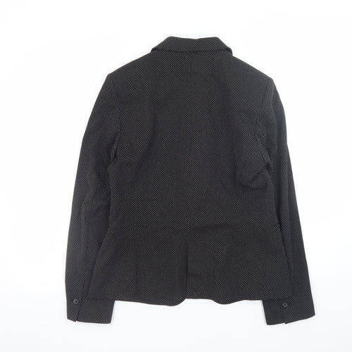 Zara Women Black Regular Fit Polyester Blazer Size 12