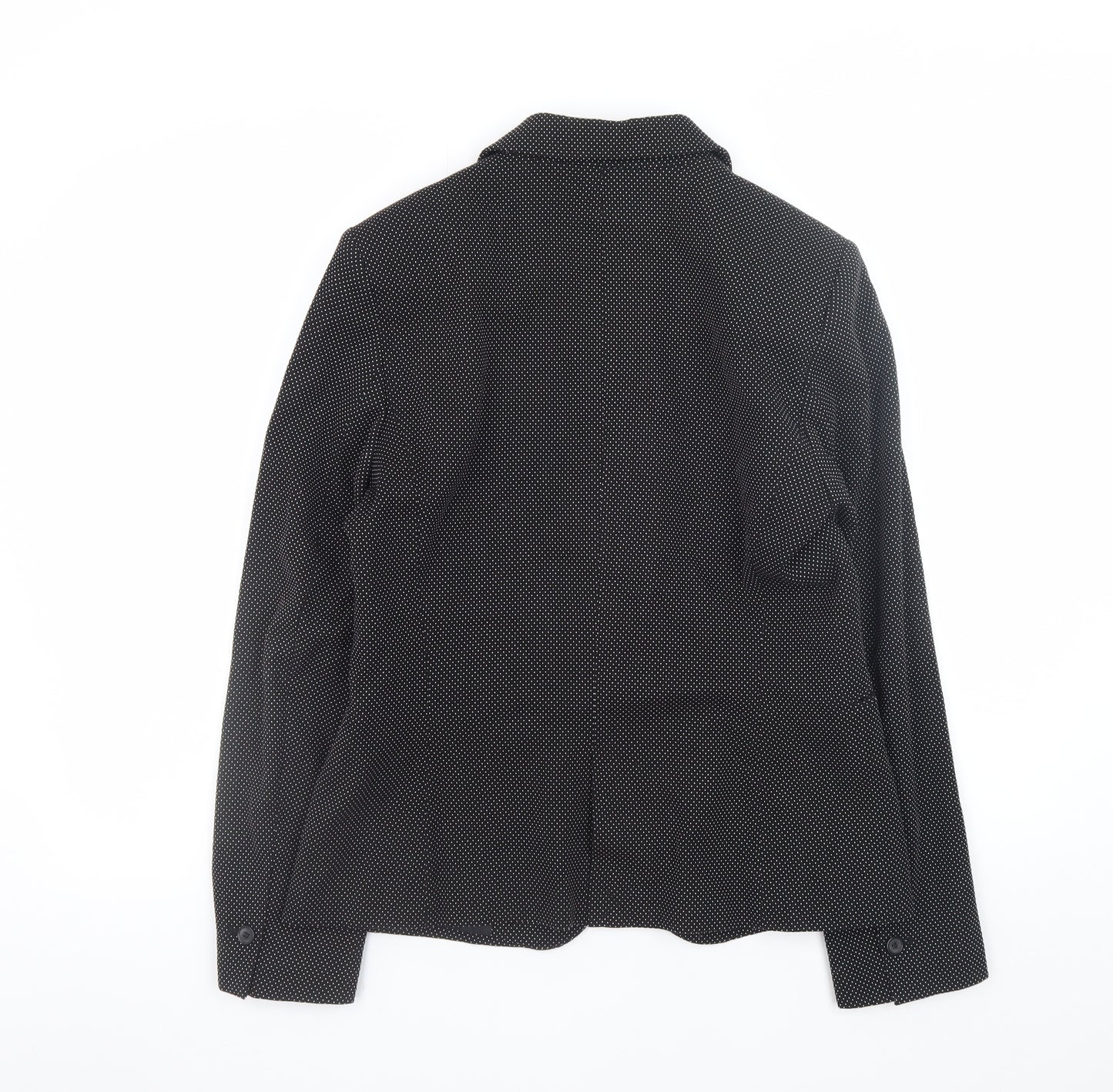 Zara Women Black Regular Fit Polyester Blazer Size 12