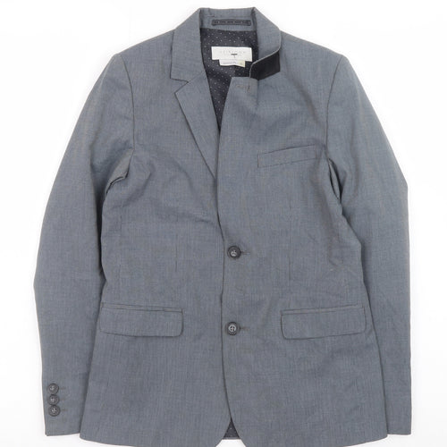 John Lewis Boys Grey Single Breasted Blazer 10 Years Regular Fit Formal Jacket
