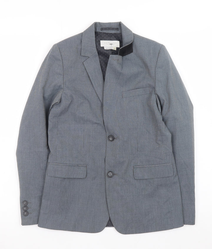 John Lewis Boys Grey Single Breasted Blazer 10 Years Regular Fit Formal Jacket