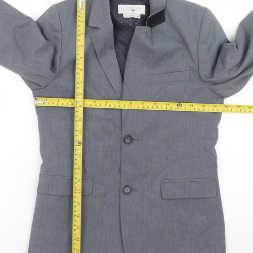John Lewis Boys Grey Single Breasted Blazer 10 Years Regular Fit Formal Jacket