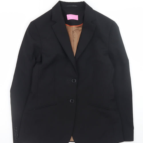 Brook Taverner Women’s Black Wool Blend Classic Blazer UK 8