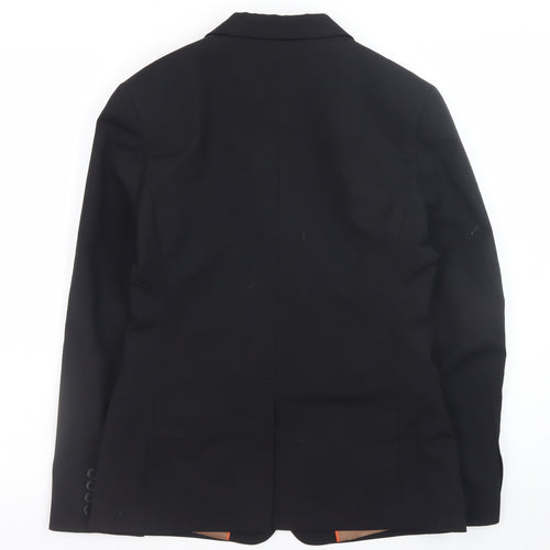 Brook Taverner Women’s Black Wool Blend Classic Blazer UK 8