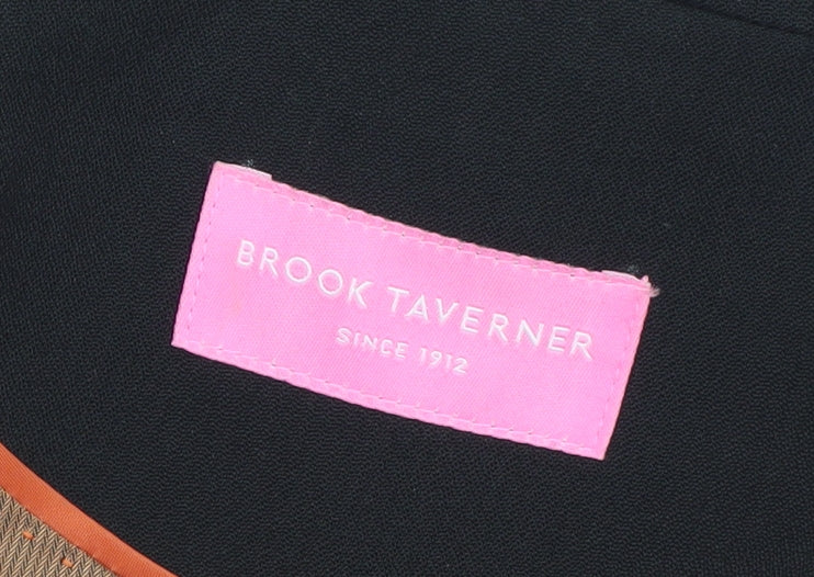 Brook Taverner Women’s Black Wool Blend Classic Blazer UK 8