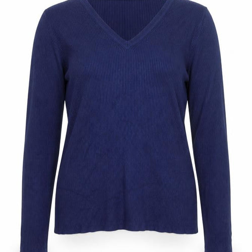 Marks and Spencer Women’s Blue V-Neck Long Sleeve Pullover Jumper UK 16