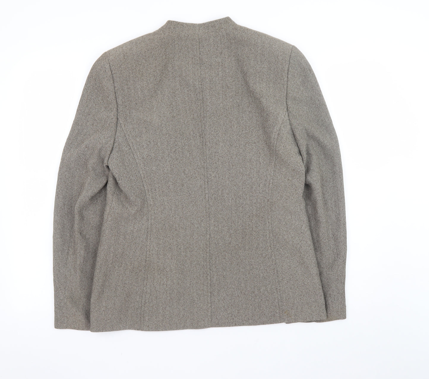 Planet Women's Brown Herringbone Zip Jacket Size 12