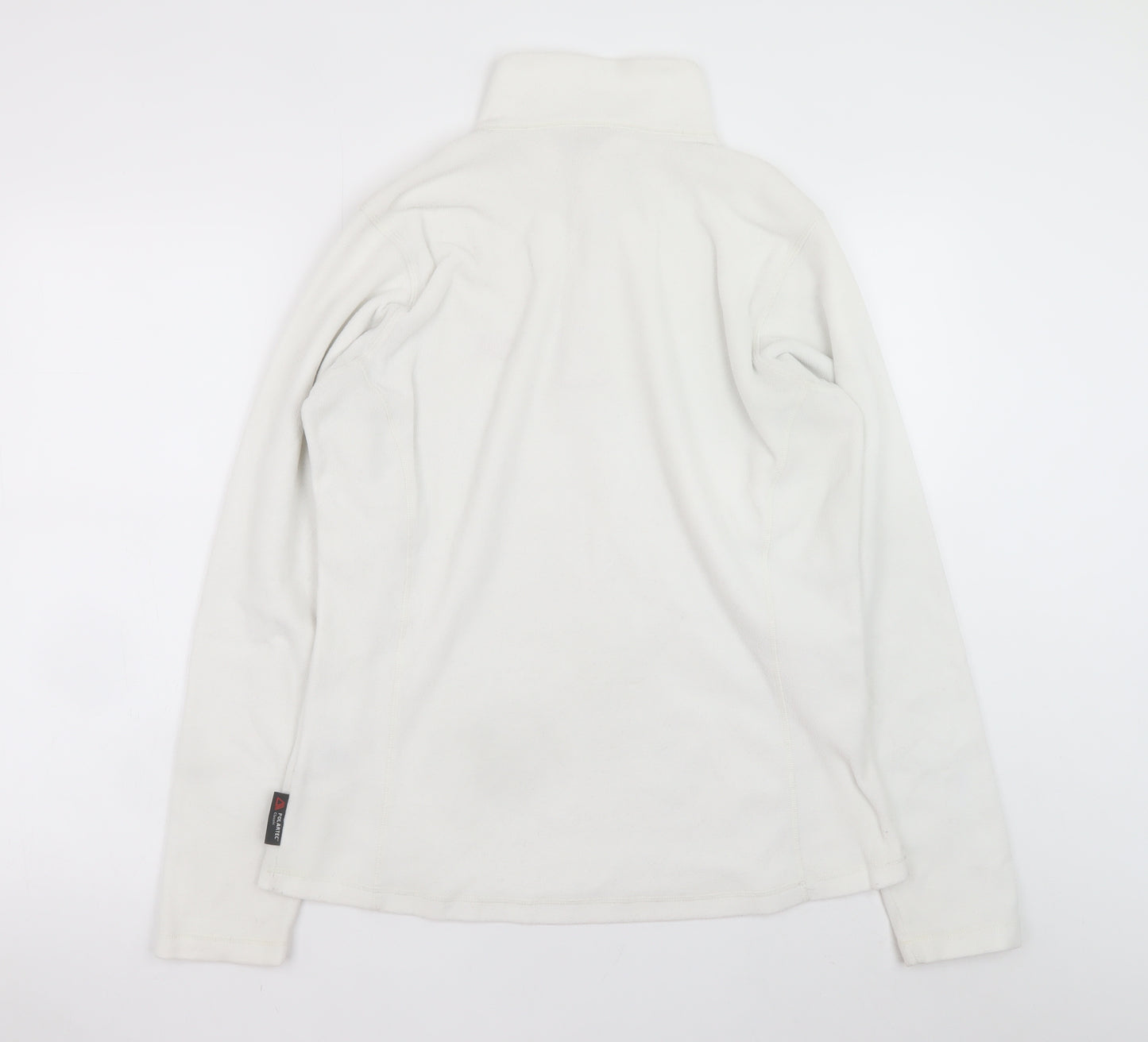 Helly Hansen Womens White Fleece Sweatshirt XL 1/4 Zip Pullover