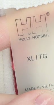 Helly Hansen Womens White Fleece Sweatshirt XL 1/4 Zip Pullover