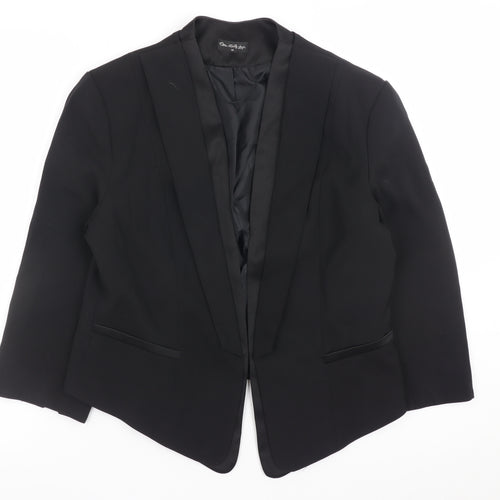 Miss Selfridge Women’s Black Blazer Size 14 Classic Workwear Jacket