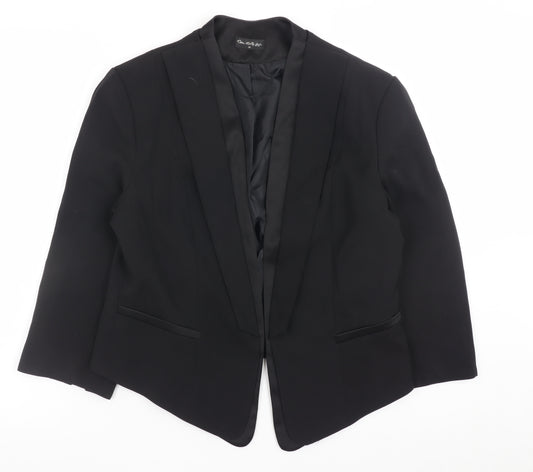 Miss Selfridge Women’s Black Blazer Size 14 Classic Workwear Jacket