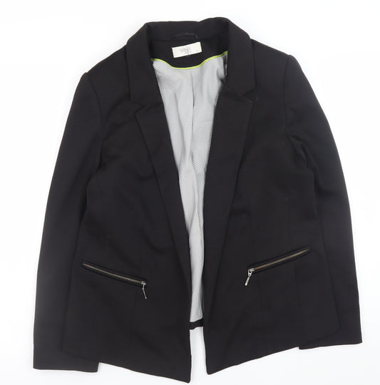 Wallis Womens Black Blazer Size 14 Classic Lined Jacket