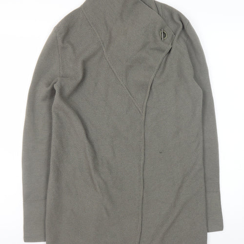 Jigsaw Women’s Grey Wool High Neck Cardigan Size S