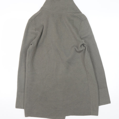 Jigsaw Women’s Grey Wool High Neck Cardigan Size S