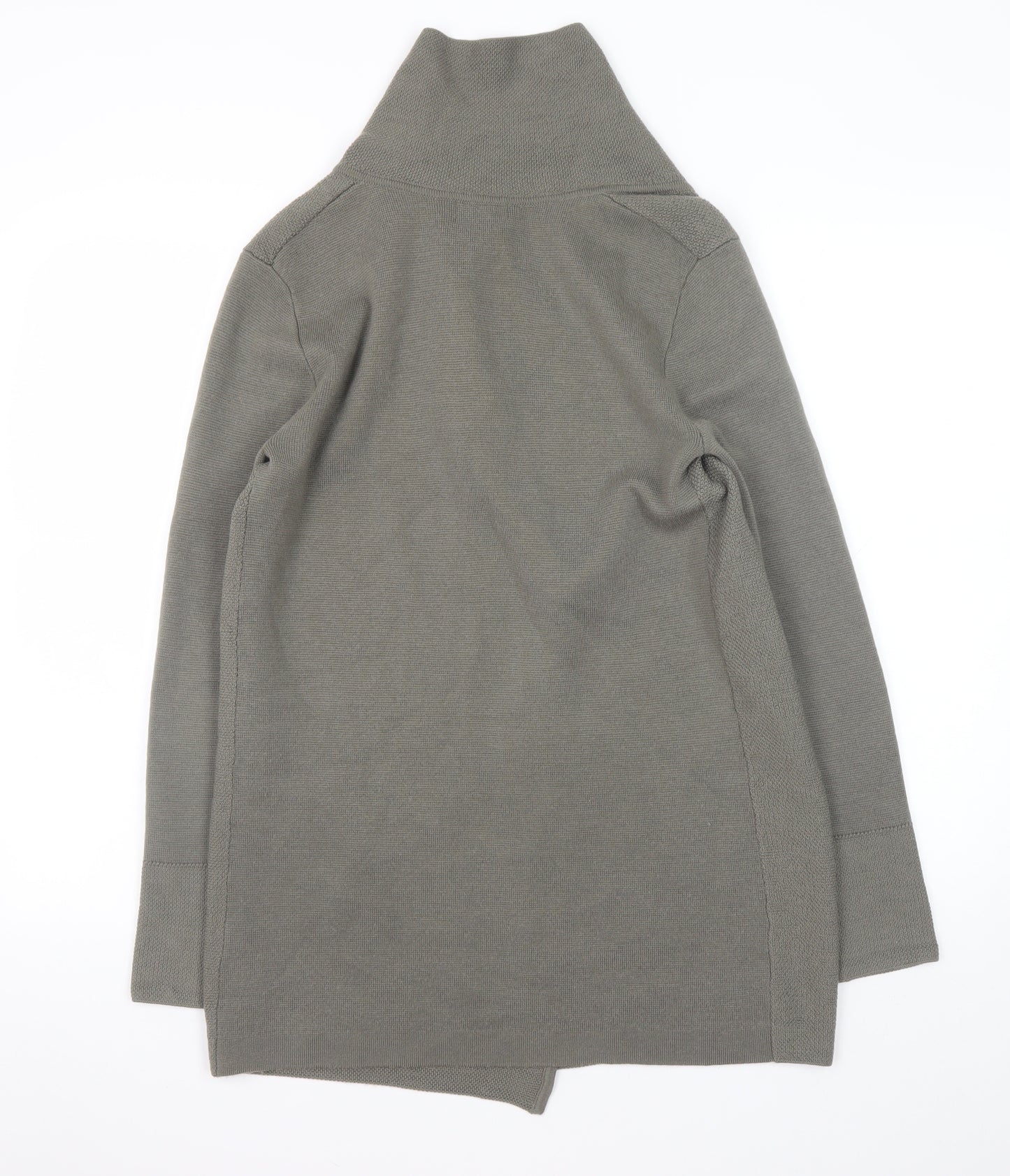 Jigsaw Women’s Grey Wool High Neck Cardigan Size S