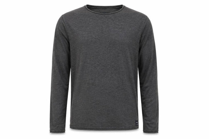 Jack & Jones Mens Grey Cotton Blend Crew Neck Pullover Jumper L